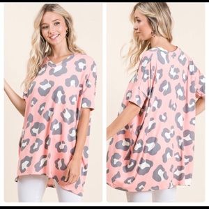 🆕❗️ Pink leopard Print top